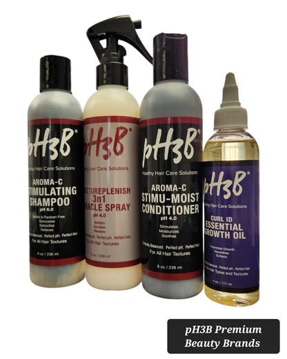 pH3B Men's Hair & Beard Growth Kit