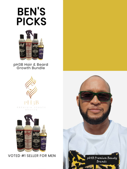 pH3B Men's Hair & Beard Growth Kit